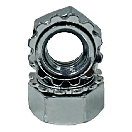NEWPORT FASTENERS Lock Nut, #8-32, Steel, Zinc Plated, 0.117 in Ht, 5000 PK 469578-BR-5000